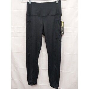 Velocity Women's Sz Small  NO SWEAT High Rise Ankle Length Tru Dry Pants Black